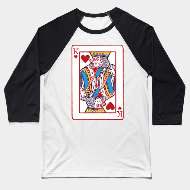 King of hearts cards Baseball T-Shirt by elaissiiliass